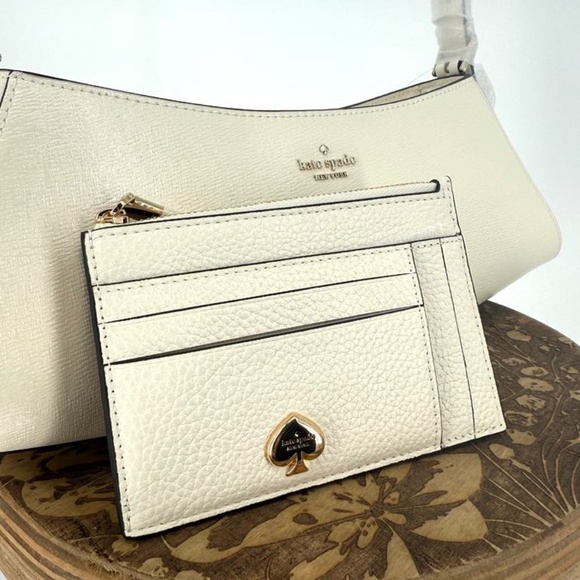 NWT Kate Spade Bundle Frankie Meringue Bag and Kayla Large Cardholder - Picture 5 of 17